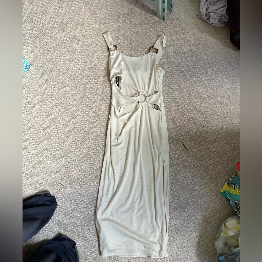 Brand new with tags white dress with cutouts